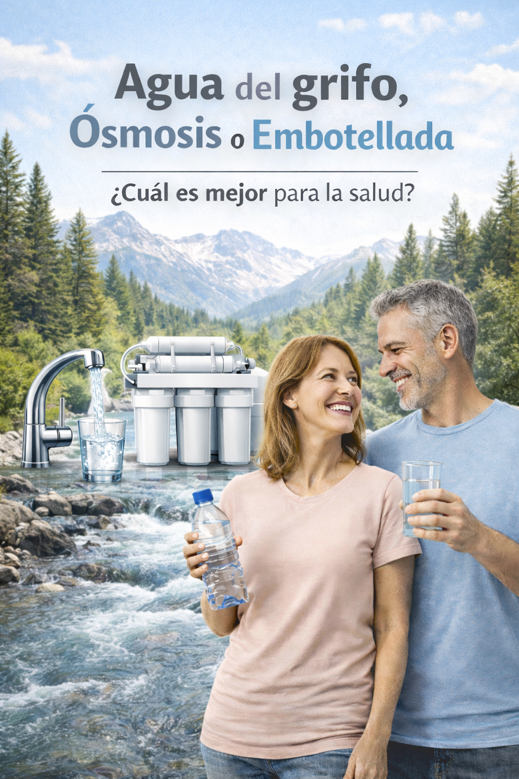 Qué agua beber: grifo, ósmosis o embotellada?