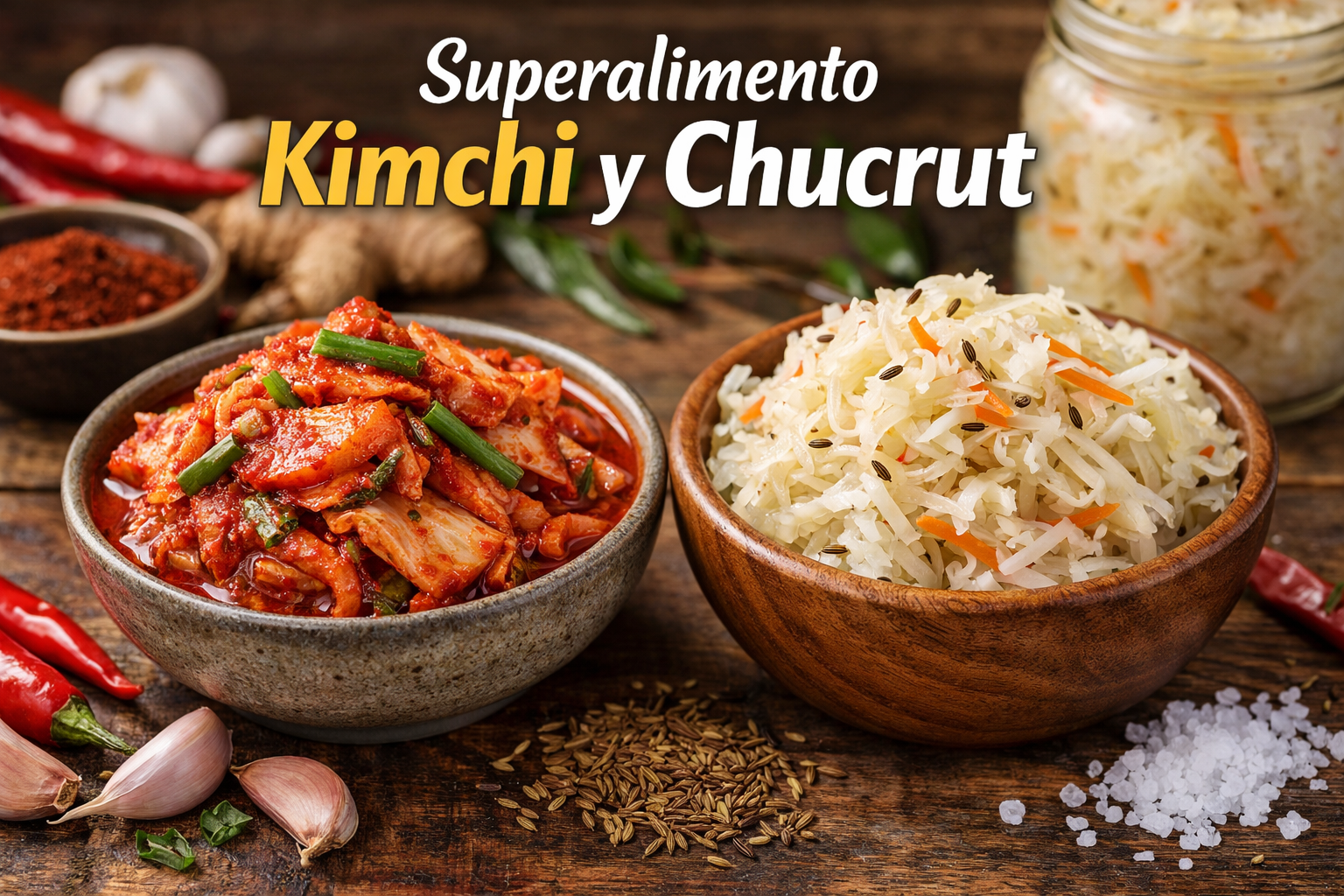 Superfood Kimchi y Chucrut