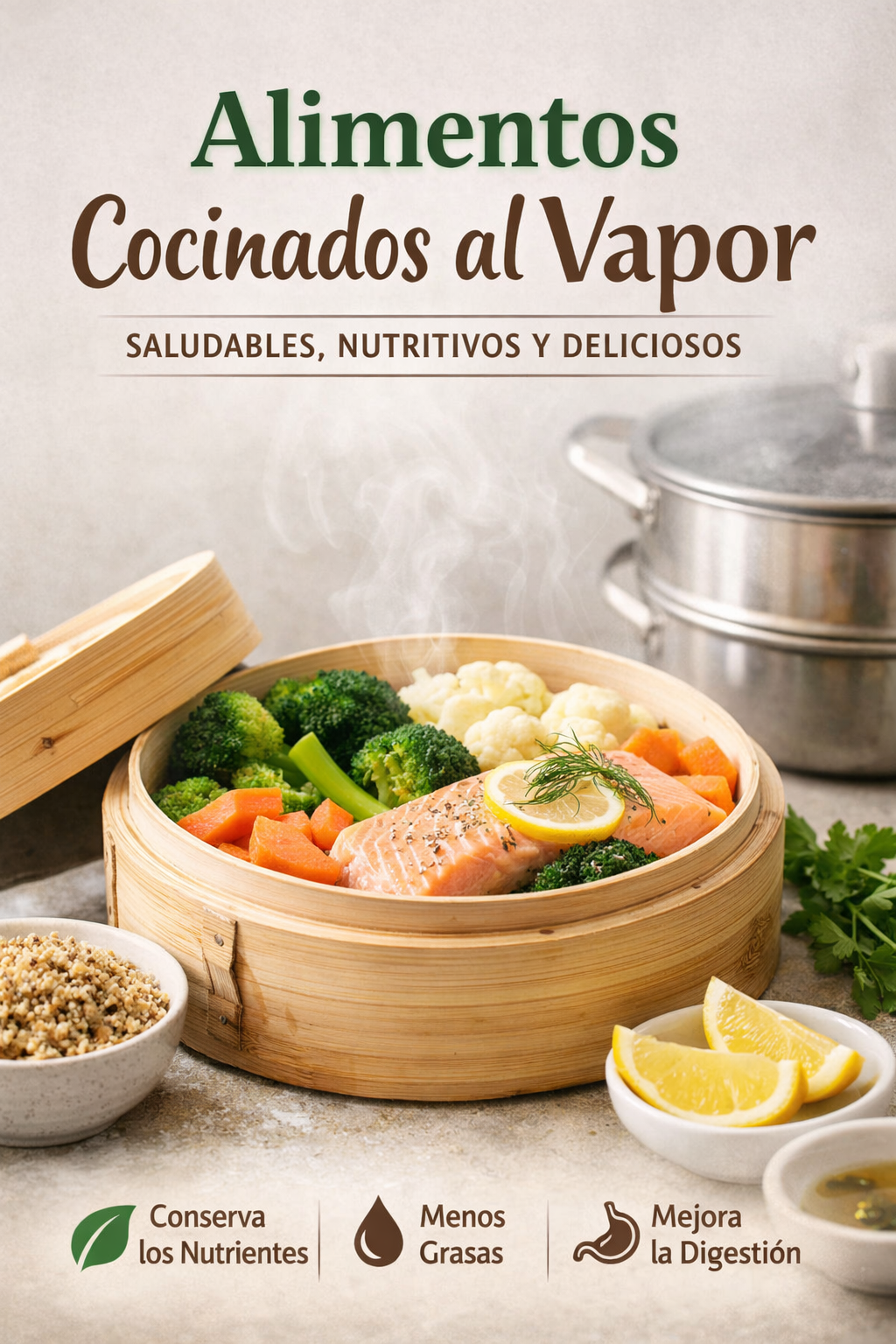 Alimentos cocinados al vapor: beneficios, propiedades y la mejor forma de prepararlos