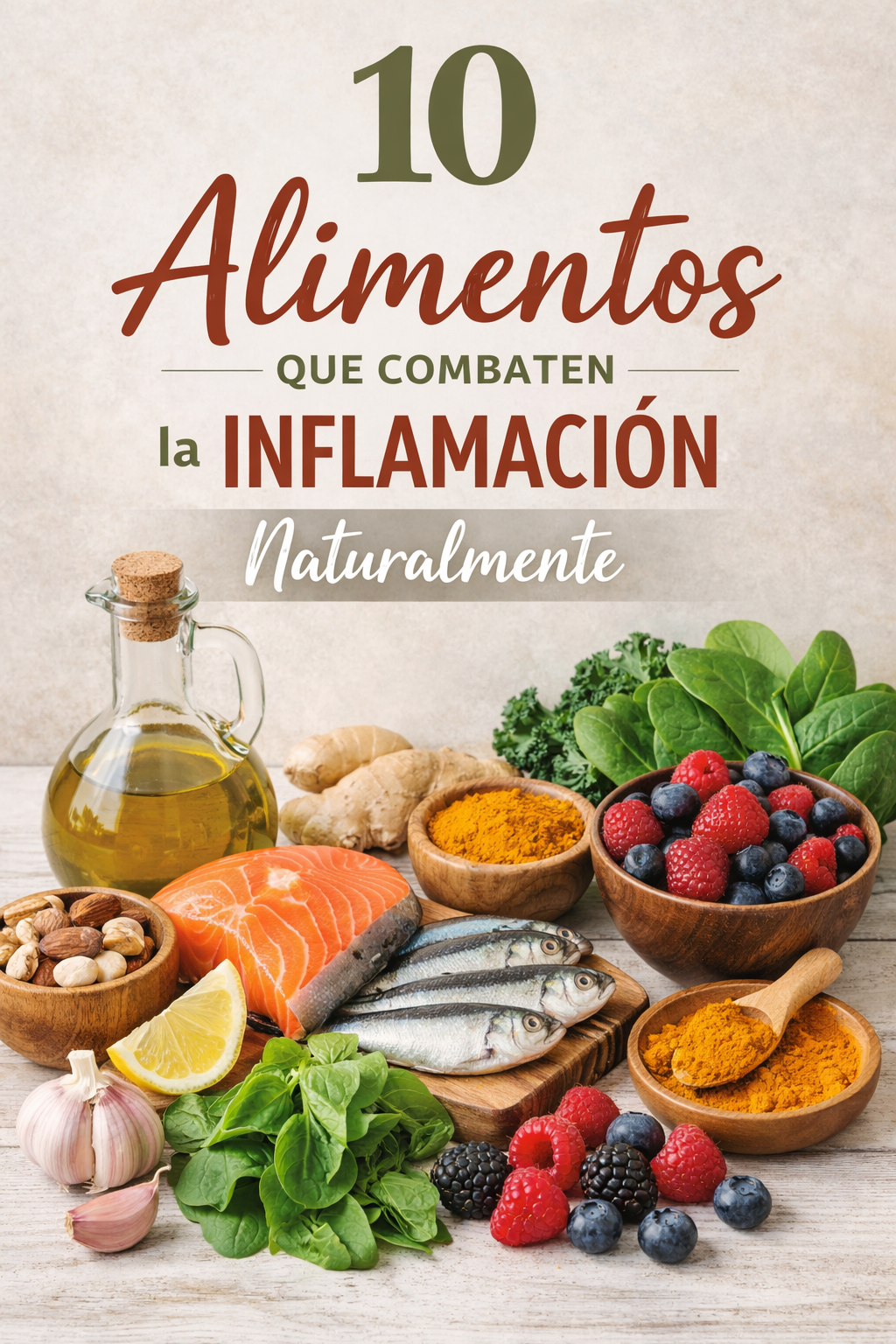 10 alimentos que combaten la inflamación naturalmente