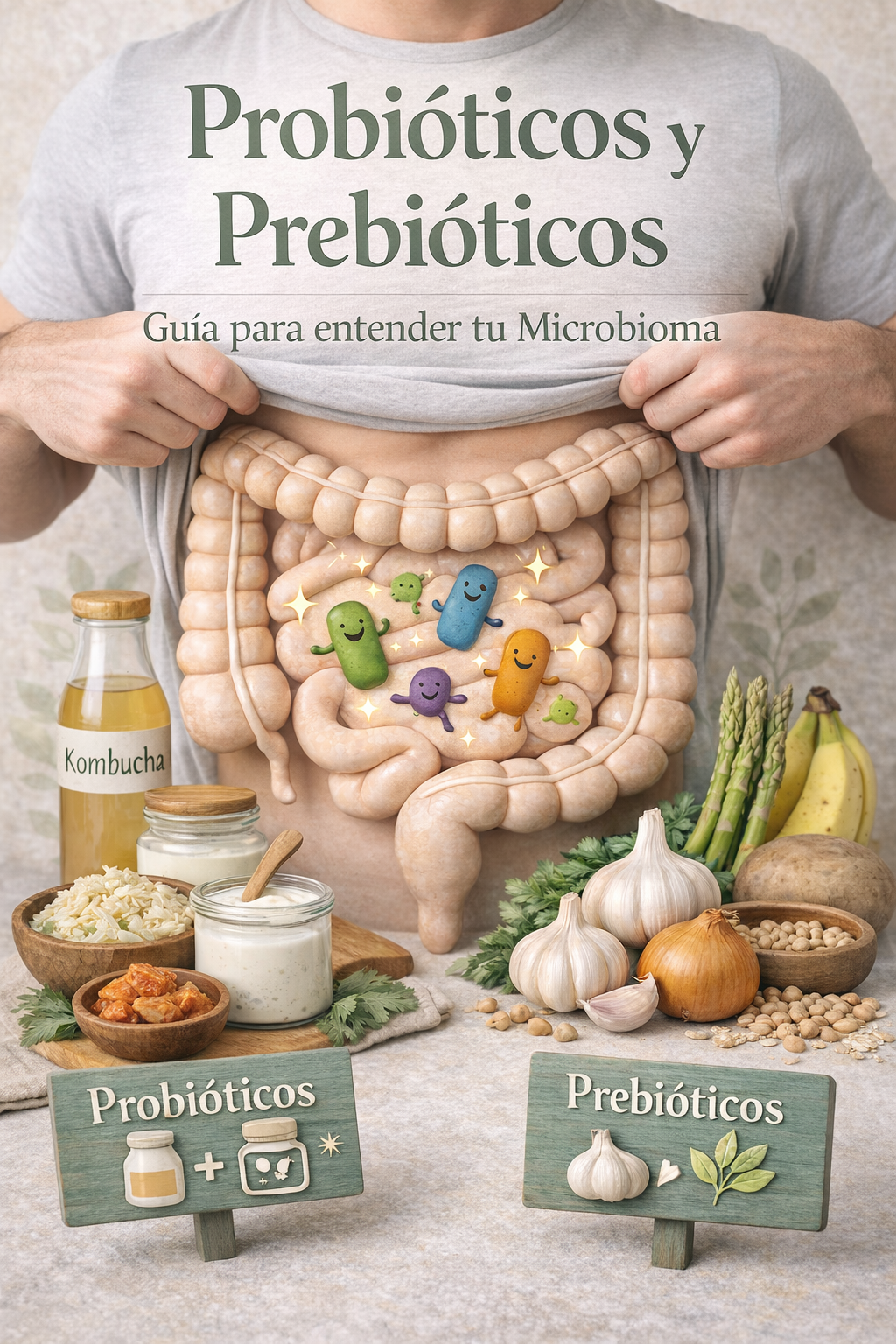 Probióticos y prebióticos: guía para entender tu microbioma y cuidar tu salud intestinal