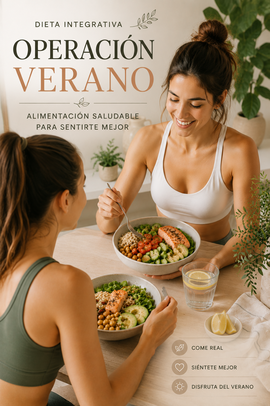 Dieta integrativa para la operación verano: cómo cuidar tu cuerpo y sentirte mejor de forma saludable