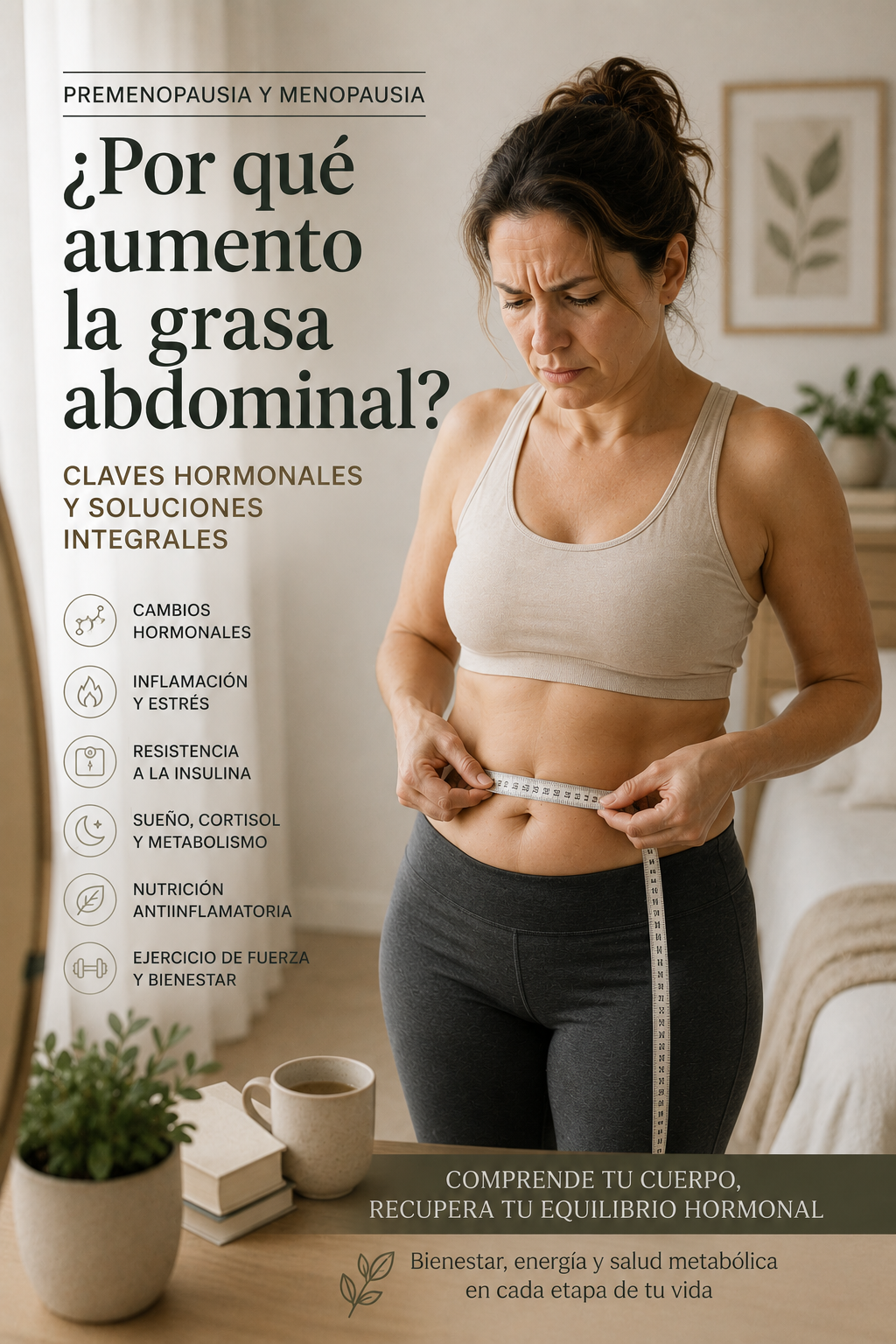 Premenopausia, menopausia y grasa abdominal: por qué aparece y cómo mejorarla desde una visión integrativa