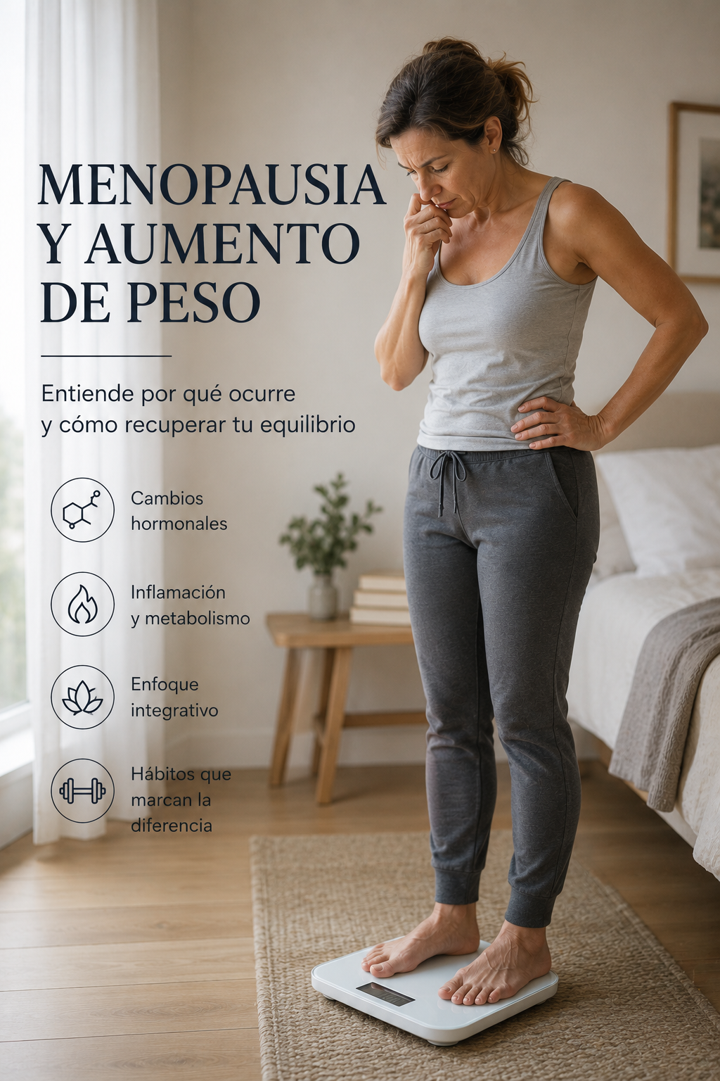 Menopausia y aumento de peso: por qué ocurre y cómo recuperar el equilibrio desde una visión integrativa
