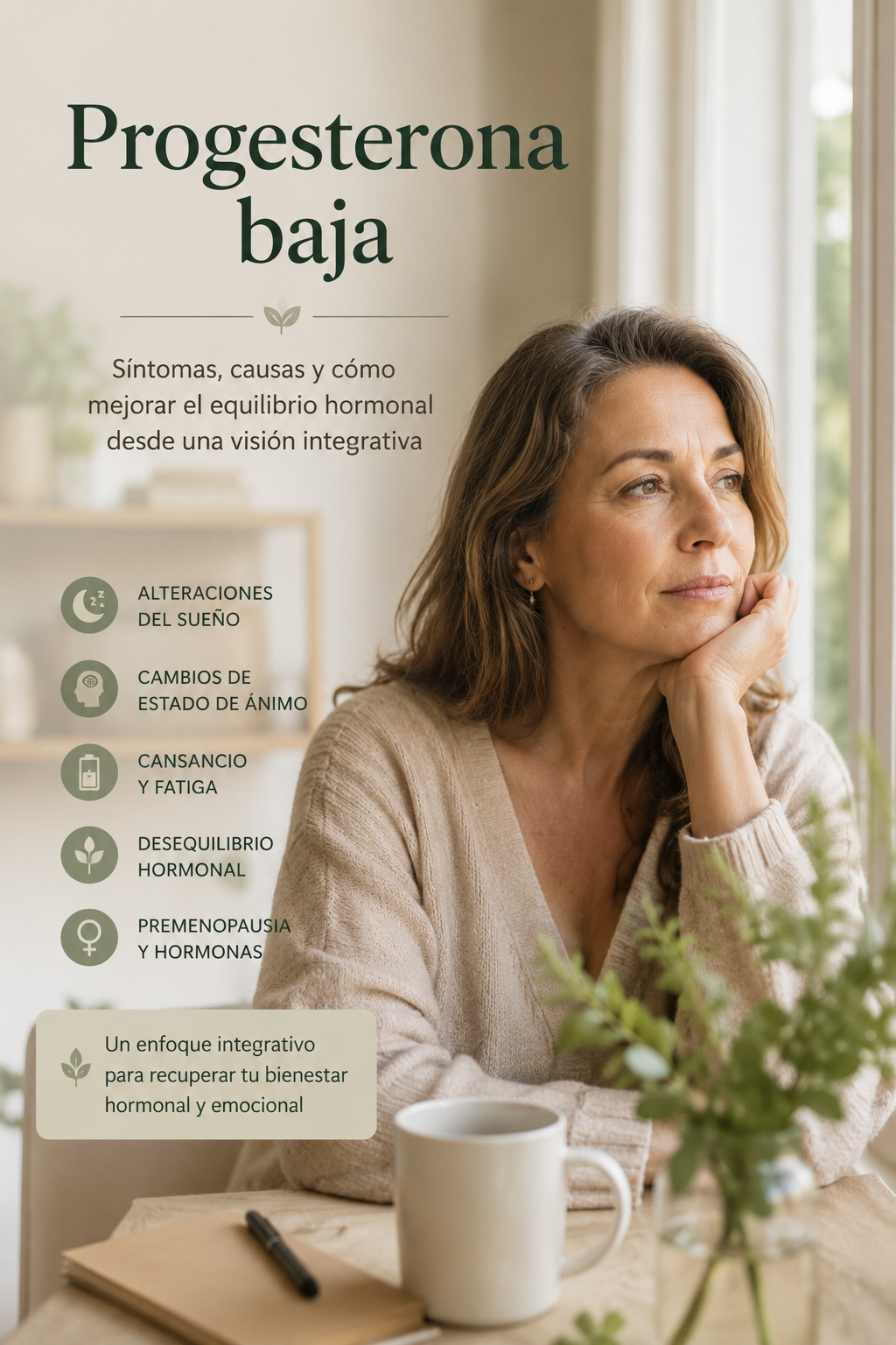 Progesterona baja: síntomas, causas y cómo mejorar el equilibrio hormonal femenino desde una visión integrativa